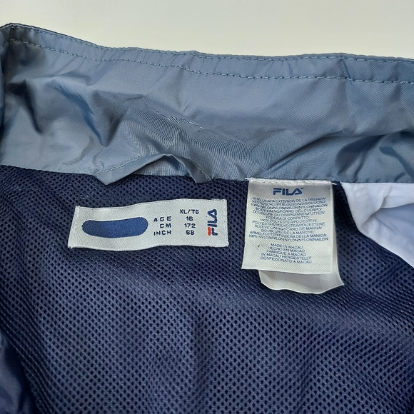FILA Windbreaker Men's XL Two Tone Blue - Picture 7 of 15